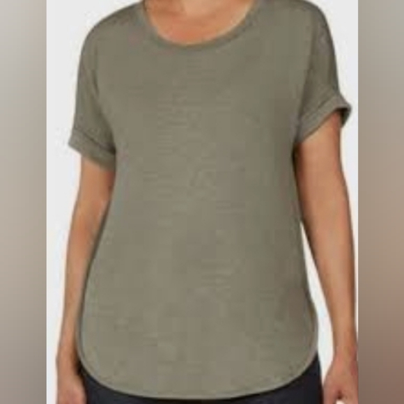 Matty M size M french TERRY ROLL CUff TEE Ligh heather oliva ITEM#1514670 - Picture 12 of 12